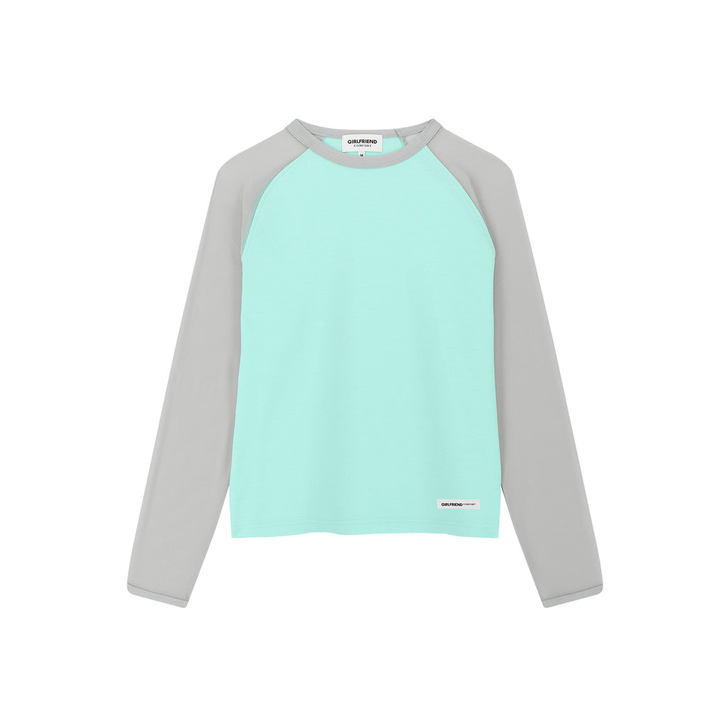 Mesh Raglan Long Sleeve Tee