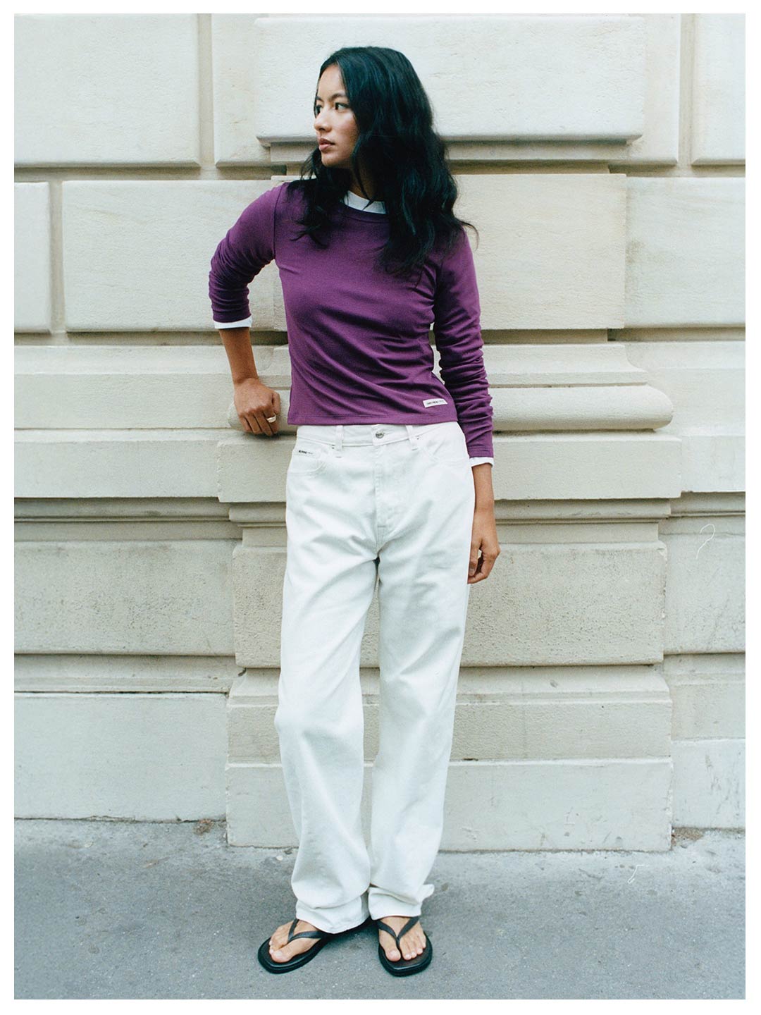 Soft-Twist Wide Jeans